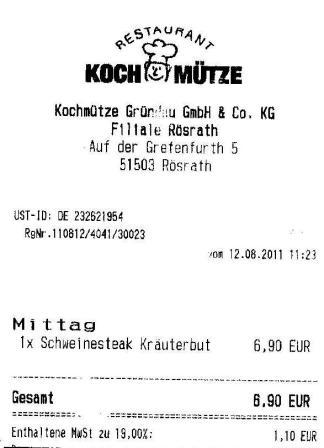 mobicell Hffner Kochmtze Restaurant